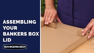 Bankers Box Lid Assembly Kraft Box [upl. by Ennaj]