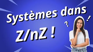 Résolution de système dans ZnZ [upl. by Adni]