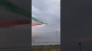 Frecce Tricolori Aermacchi jets performing grand finale display show aviation italianairforce [upl. by Bean]