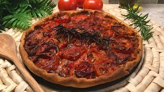 recette facile et rapide de la tarte à la tomate  quick simple tomato pie [upl. by Ammeg]