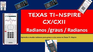 TEXAS TI  NSPIRE Radianos para graus Graus para radianos Como mudar [upl. by Iron]