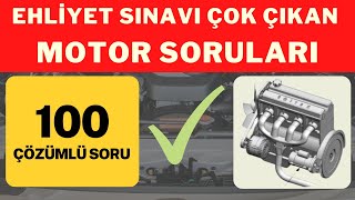 100 Motor Sorusu Çok Çıkan Ehliyet Sınav Soruları Çözümlü [upl. by Nyladnek]