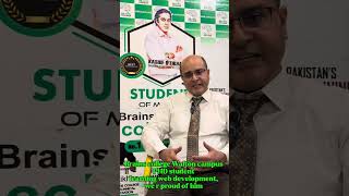 Reviews of PhD student of Brains College Dr Rashid must listen Full about web development [upl. by Eitac753]