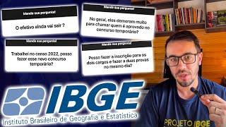 RESPONDENDO DÚVIDAS SOBRE O CONCURSO IBGE EFETIVO E TEMPORÁRIO  Jeck Ferraz [upl. by Nagrom]