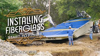 Installation Process Of A Fiberglass Pool From Start To Finish [upl. by Tavia]