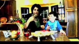 Ashpazkhana  Cooking with Nazema MomandAlmond Tea Cake and Strawberry Chocolate Dip [upl. by Davina]