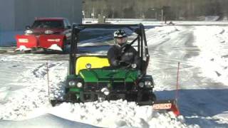 Gator and BOSS UTV Plow Stacking Snow [upl. by Martinelli269]