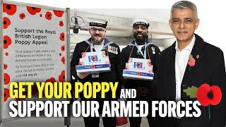 Sadiq Khan Urges Londoners “Get Your Poppy” To Support Our Armed Forces Ahead of Remembrance Day [upl. by Seften88]