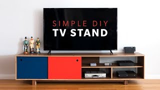 How To Make a DIY Mid Century Modern TV Stand  Woodworking [upl. by Noiramed906]