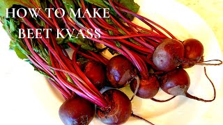 HOW TO MAKE BEET KVASS [upl. by Tereve]