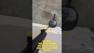 SDB Sniper Nitro Piston air rifle power test on steel pan no license needed all over india [upl. by Annahsed]