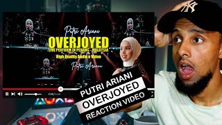 Putri Ariani  Overjoyed Live Perfomance Malaysia Reaction [upl. by Leumel]