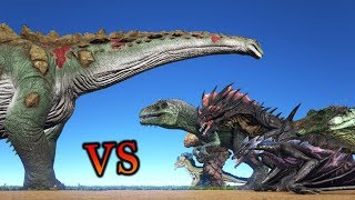 Titanosaur vs ALL OTHER CREATURES in ARK UPDATED VERSION  ARK Survival Evolved  Cantex [upl. by Baecher]