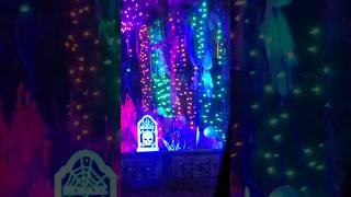 Fun Halloween Decorations Blacklight Reactive Cemetery amp Colorful LEDs in Raymond NH [upl. by Pihc947]