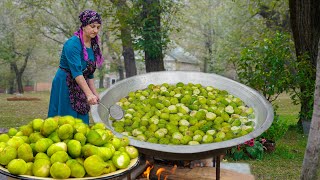 Fresh Fig harvest  Fig jam and cake recipe in the village [upl. by Bradly]