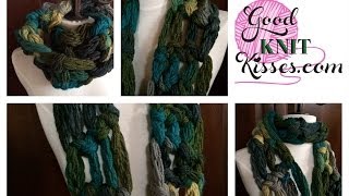 How to Arm Crochet Cowl  Red Heart Boutique Dash easy [upl. by Raybourne]