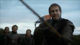 Edmure Tully misses his shots but hits Rhaegal instead [upl. by Esaertal547]