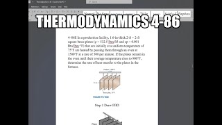 Thermodynamics 486 In a production facility 16inthick 2ft × 2ft square brass plates [upl. by Ikairik499]