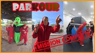 Full 12 Minutes Best Funny Videos Parkour Compilation Police vs Prison BreakMoney Heist [upl. by Huesman]