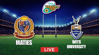 Maties vs Wits  FNB Varsity Cup  Livescore [upl. by Gargan]