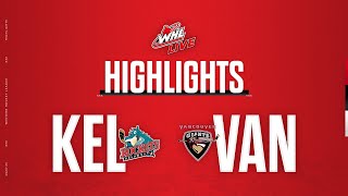 Kelowna Rockets at Vancouver Giants 121  WHL Highlights 202324 [upl. by Jedthus]