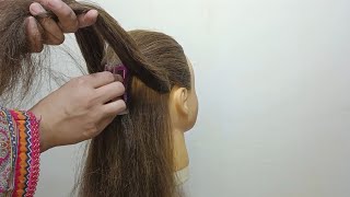 claw clip hairstyles  long hair clutcher hairstyles  summer hairstyles  big claw clip hairstyle [upl. by Ednyl]