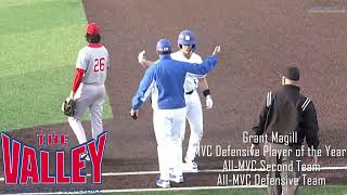 Indiana State Baseball Magill Named MVC Defensive POTY AllMVC 2nd Team amp Defensive Team 52024 [upl. by Itsur]