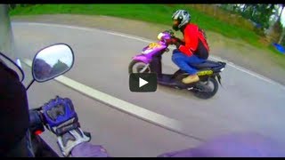 MIO versus NOUVO Z Yamaha top speed Iniwan ng XRM [upl. by Sherwin]