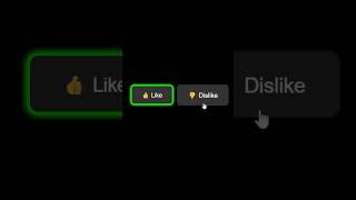 Interactive Neon Like amp Dislike Buttons 😶 [upl. by Joellen]