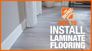 How to Install Laminate Flooring  The Home Depot [upl. by Doreen]