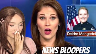 Hilarious News Bloopers REACTION [upl. by Fillender149]