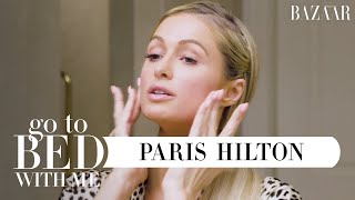 Paris Hiltons Nighttime Skincare Routine  Go To Bed With Me  Harpers BAZAAR [upl. by Latsirc287]