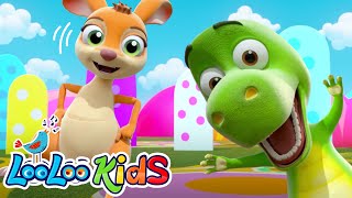 Jump and Bounce with the Kangaroo and Zigaloo Official Video  S4EP38 Dance Along  LooLoo Kids [upl. by Krm]