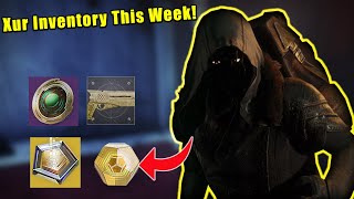 LIVE  DESTINY 2  XUR INVENTORY THIS WEEK EXOTICS CATALYSTS  MORE [upl. by Lauhsoj889]