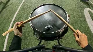 Chattahoochee HS Marching Band Snare Cam 2024 [upl. by Wesla]