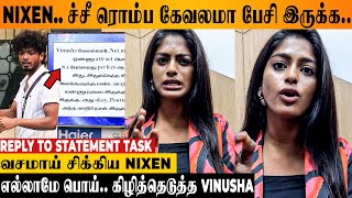 Bigg Boss 7 Vinusha Angry Reply To Nixens Statement Task  Body Shaming Comment 😡  Aishu  Maya [upl. by Aili]