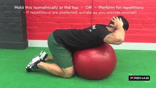 Improve your thoracic spine extension with a Swiss ball [upl. by Leonerd]