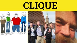 🔵 Clique Cliquey  Clique Meaning  Clique Examples  GRE 3500 Vocabulary [upl. by Sochor]