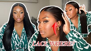 Lace Where🫣 Yaki straight 360 HD Lace Wig Transformation [upl. by Lange]