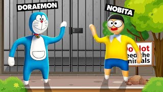 DORAEMON And NOBITA In Jungle In HFF [upl. by Nwad716]