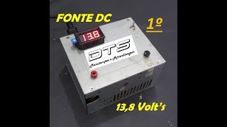 DTS  Fonte DC 138 V  ATX  Diodos Potenciômetro Resistor  Vídeo 12 [upl. by Ahsinauj938]