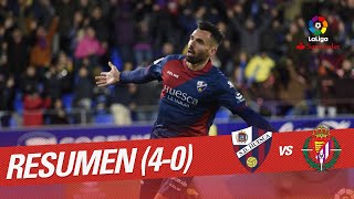 Resumen de SD Huesca vs Real Valladolid 40 [upl. by Aneehsal]