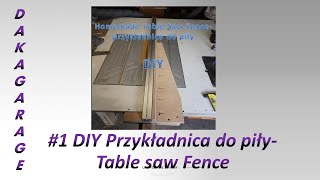 001 Table Saw Fence przykładnica do piły prowadnica poprzeczna [upl. by Tiana]