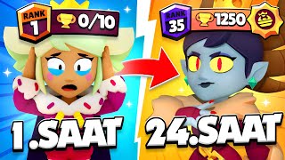 24 SAAT BOYUNCA MANDY OYNADIM KAÇ KUPA KASTIM Brawl Stars [upl. by Ferriter90]