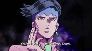 【HD】ジョジョ Rohan and Koichi Escape Ghost Alley [upl. by Airamas284]