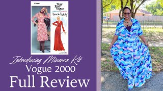 776Vogue 2000Full Bust AdjustmentReview of Pattern and Kit from MinervaDotCom V2000 [upl. by Jasper690]