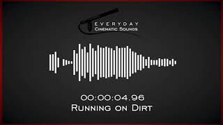 Footsteps Running on Dirt  HQ Sound Effects [upl. by Bouton]