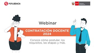 Contrato Docente 2024  WEBINAR [upl. by Almena931]