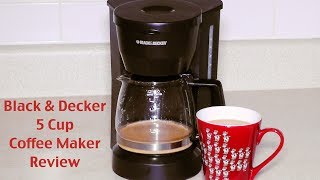 Black and Decker Coffee Maker Review  DCM600W 5Cup Drip Coffeemaker [upl. by Menon]