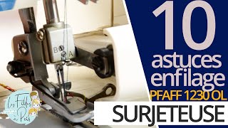 10 astuces pour enfiler la surjeteuse 1230 OL de Lidl [upl. by Adidnere537]